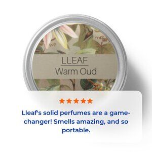 LLEAF Warm OUD Natural Solid Fragrance - French Company